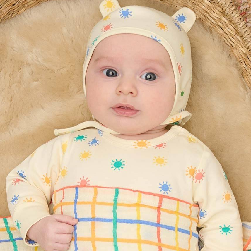 Ditto - Rainbow Check Large Muslin Swaddle Blanket The bonniemob