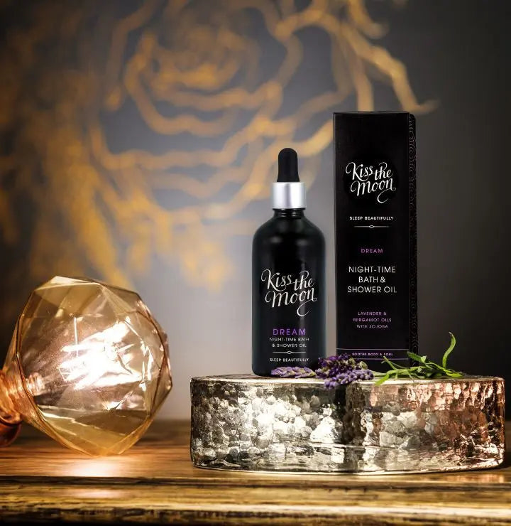 DREAM NIGHT-TIME BATH & SHOWER OIL | Soothe with Lavender & Bergamot Kiss the Moon