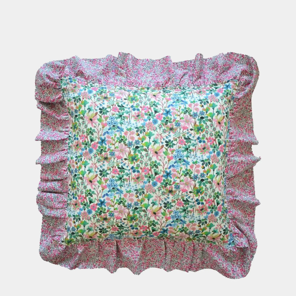 DREAMS of SUMMER Liberty Ruffle Cushion Coco & Wolf