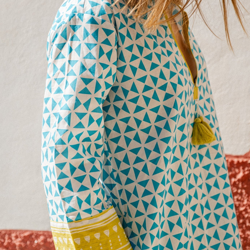 Raha Turquoise Kaftan Naree Clothing