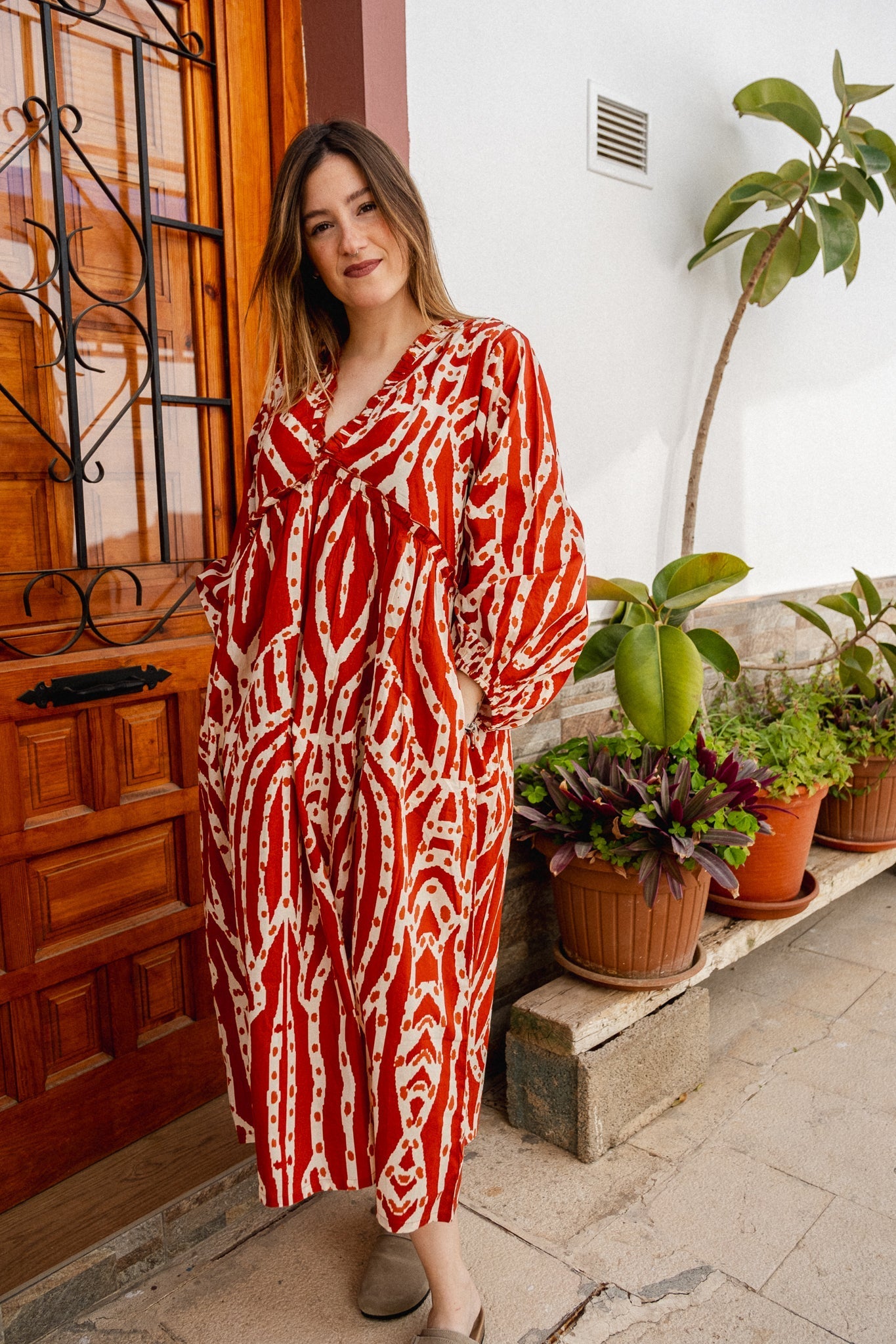 Lightweight Summer Wave dress Naree Clothing