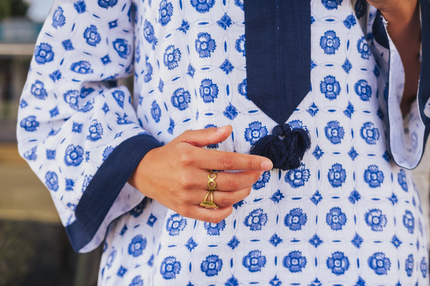 Chaya Waffle Cotton Tunic Naree Clothing