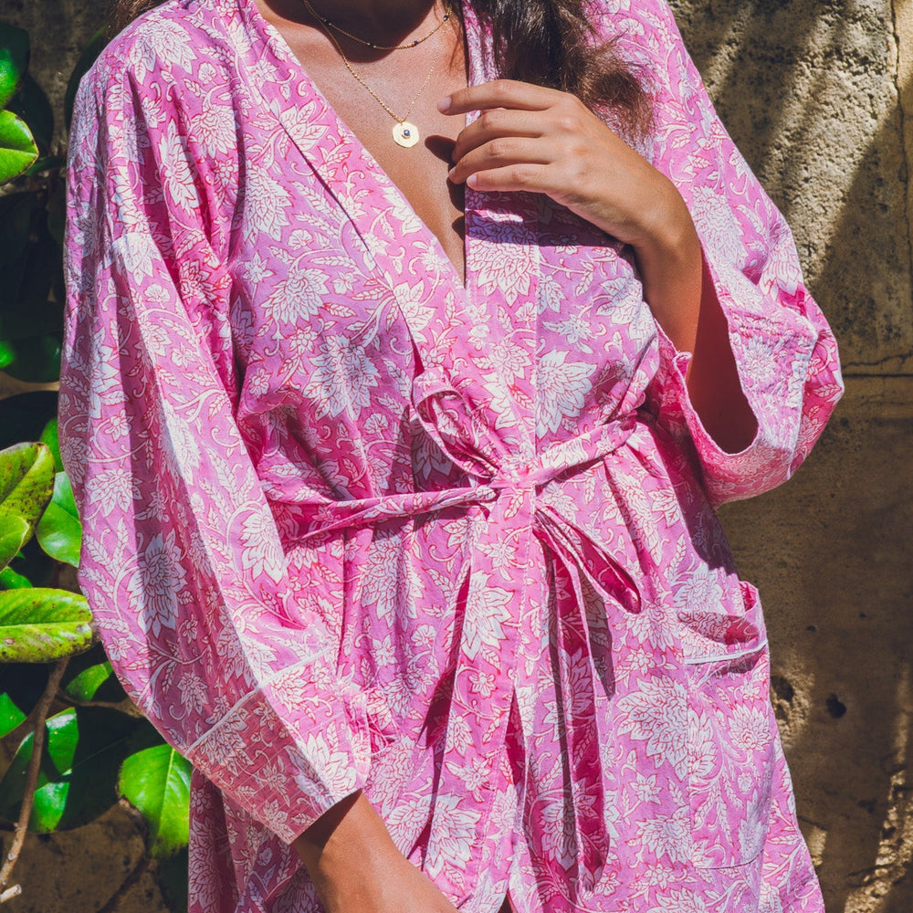 Amber Pure Cotton Robe Naree Clothing