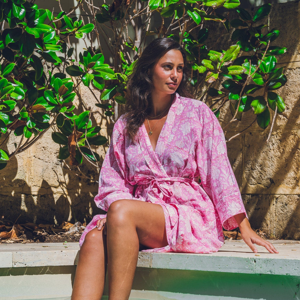 Amber Pure Cotton Robe Naree Clothing