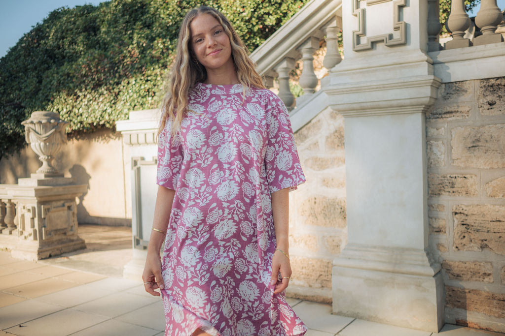 Kira floral short dress Naree Clothing