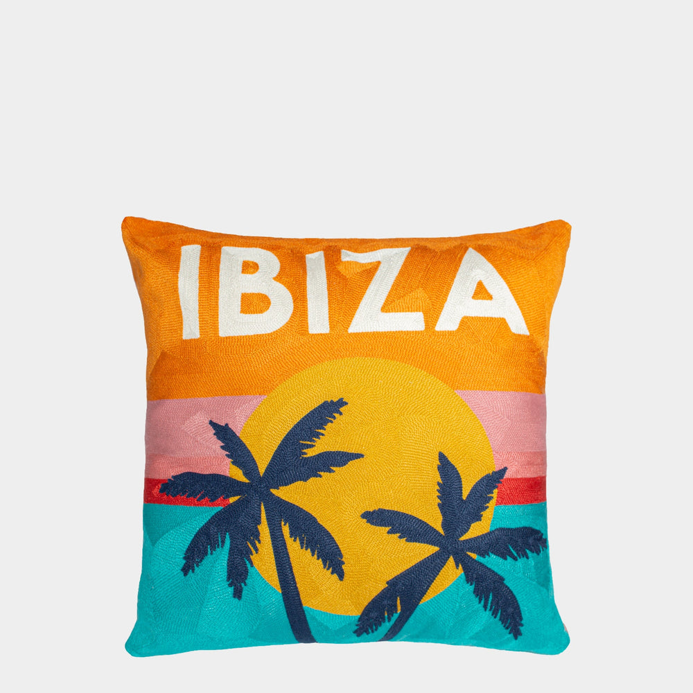 Ibiza Needlepoint Cushion The Pillow Drop