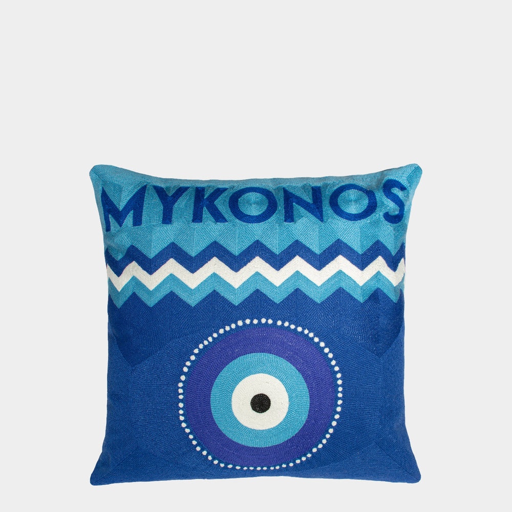 Mykonos Needlepoint Cushion The Pillow Drop