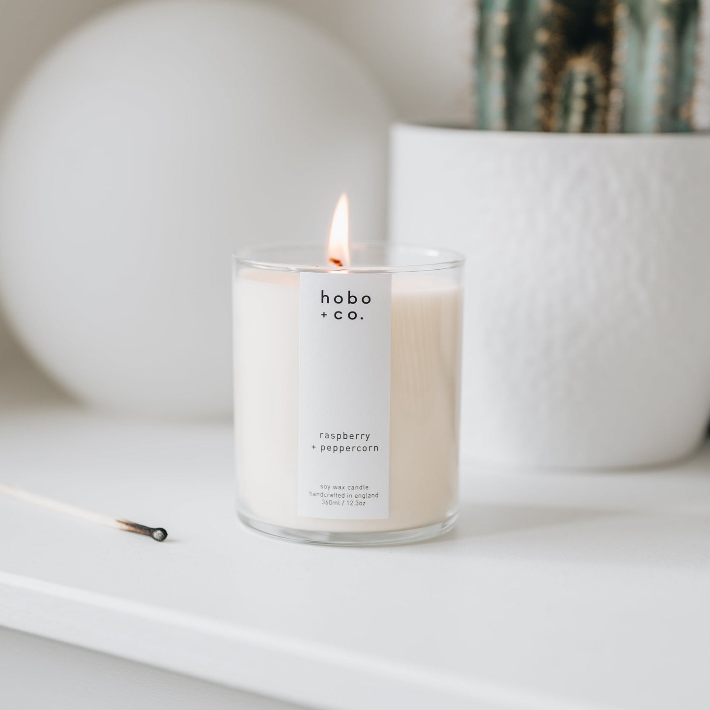 Large Raspberry and Peppercorn Candle hobo + co.