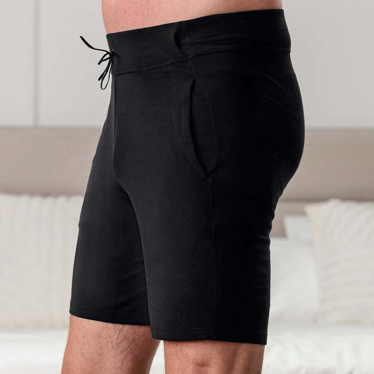 Dagsmejan Men's Balance Pajama Shorts - Black