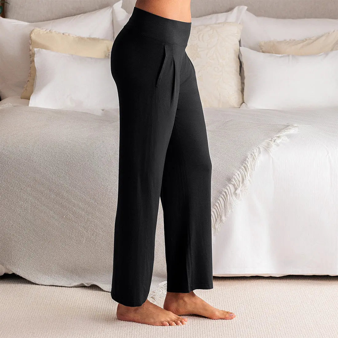 Dagsmejan Women's Balance Pajama Pants - Black - image 2