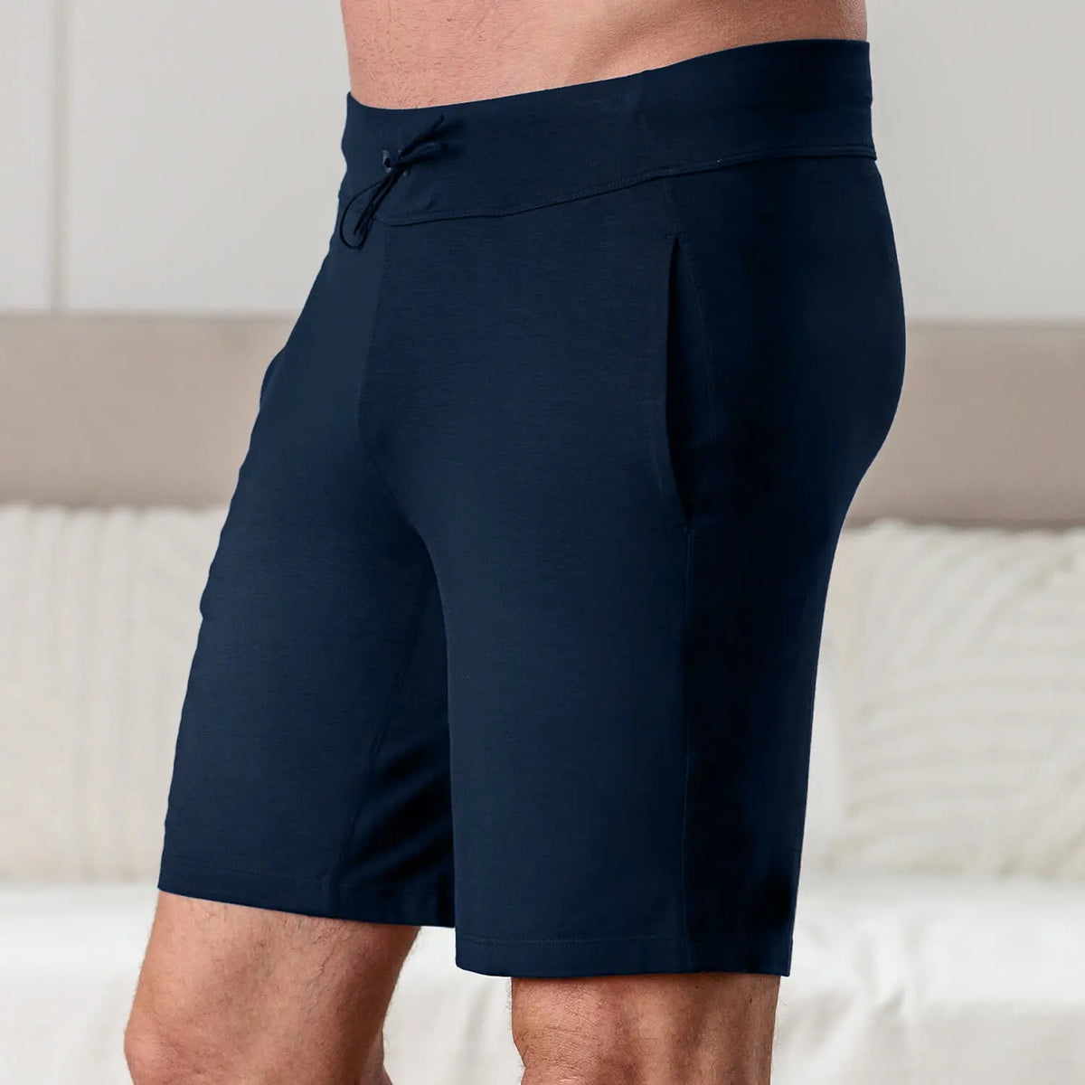 Dagsmejan Men's Balance Pajama Shorts - Midnight blue