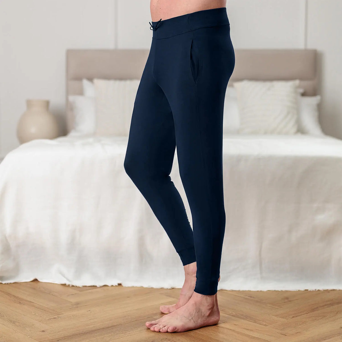 Dagsmejan Men's Balance Pajama Pants - Midnight blue