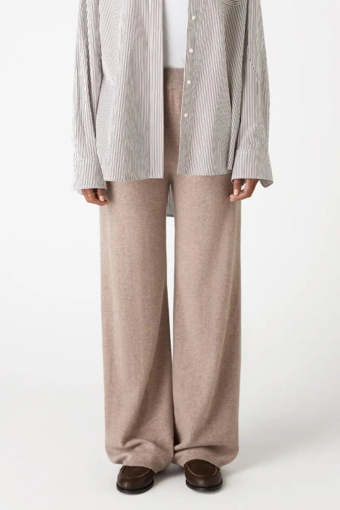 Dahlia Cashmere Trousers - Oatmeal Bamford