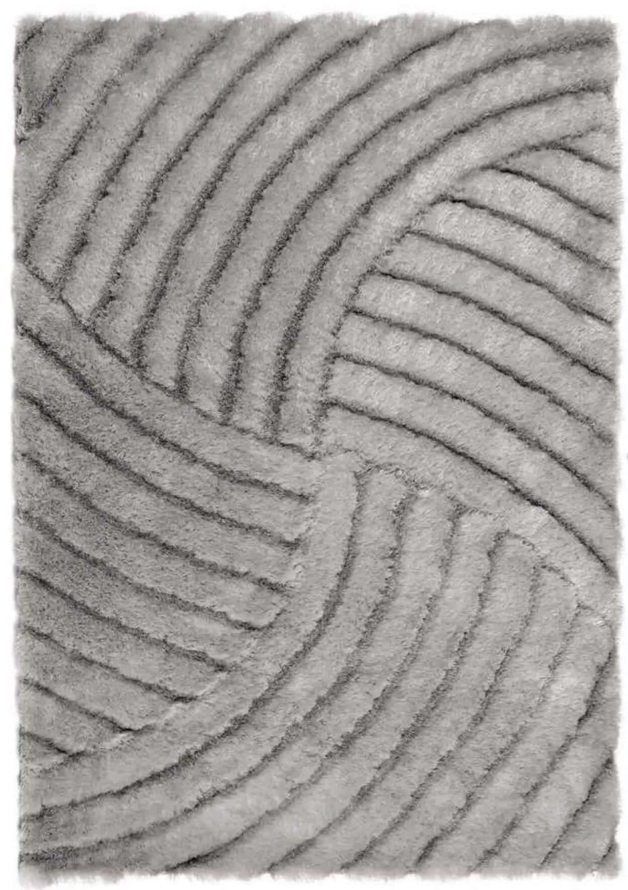 Dallas Silver Grey Shaggy Rug The Rugs