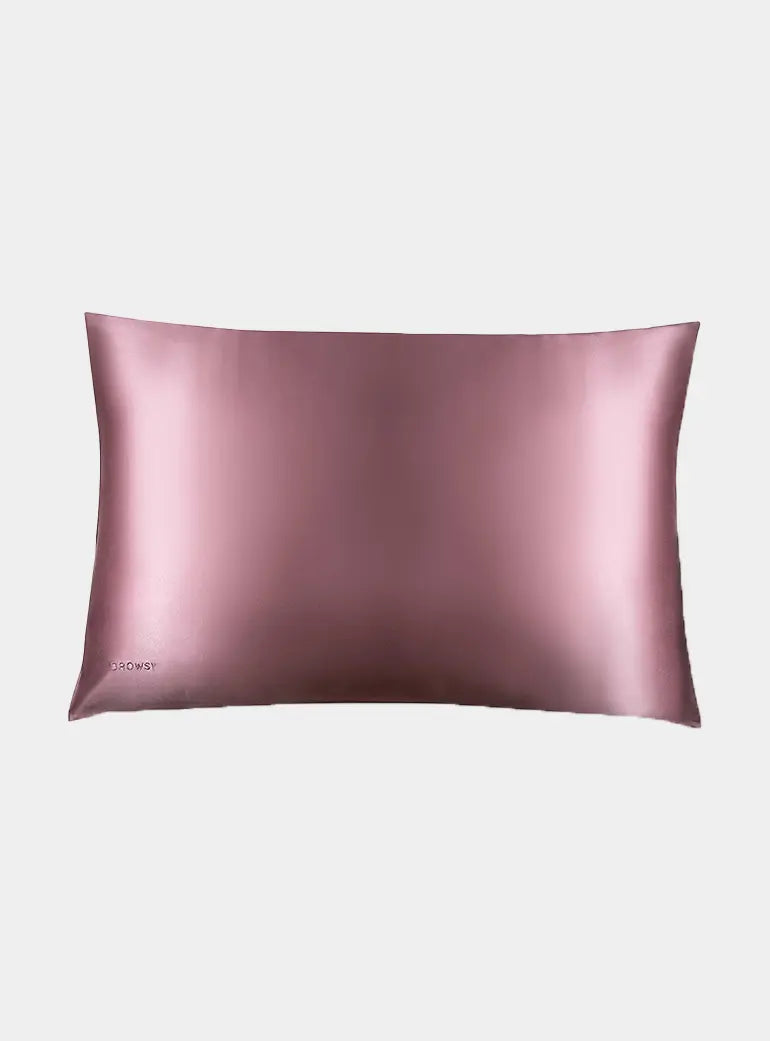 Damask Rose Silk Pillowcase drowsysleepco