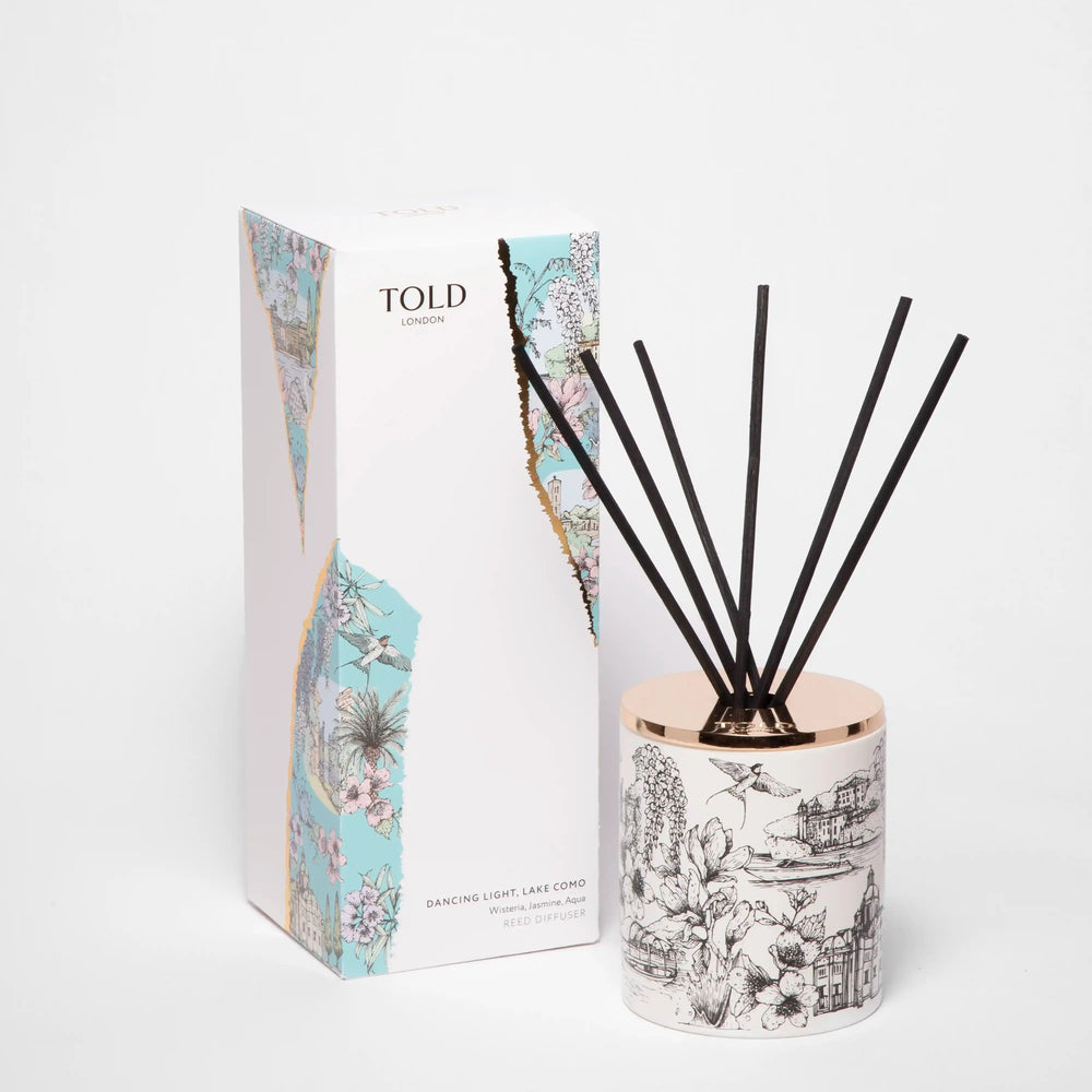 Dancing Light, Lake Como Diffuser, 200ml Told London