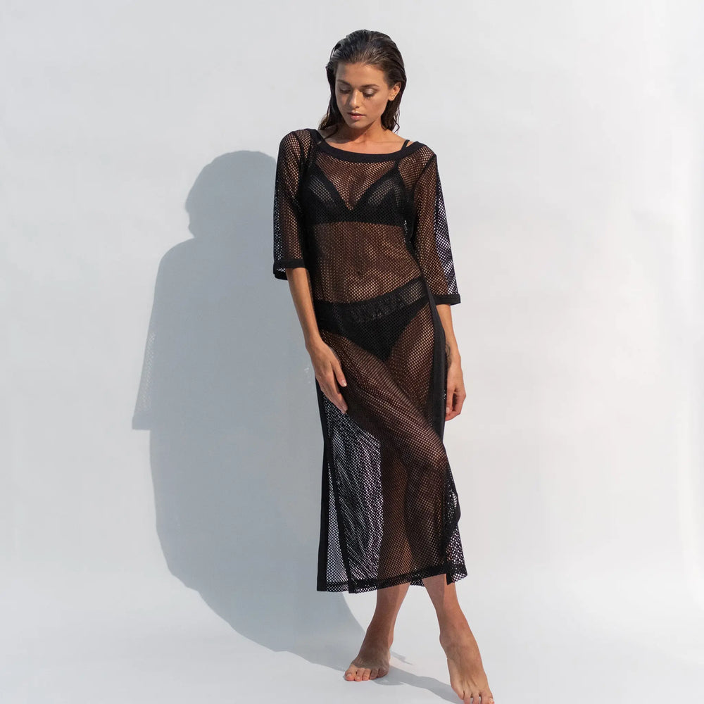 Daring Net Dress Black NOKAYA