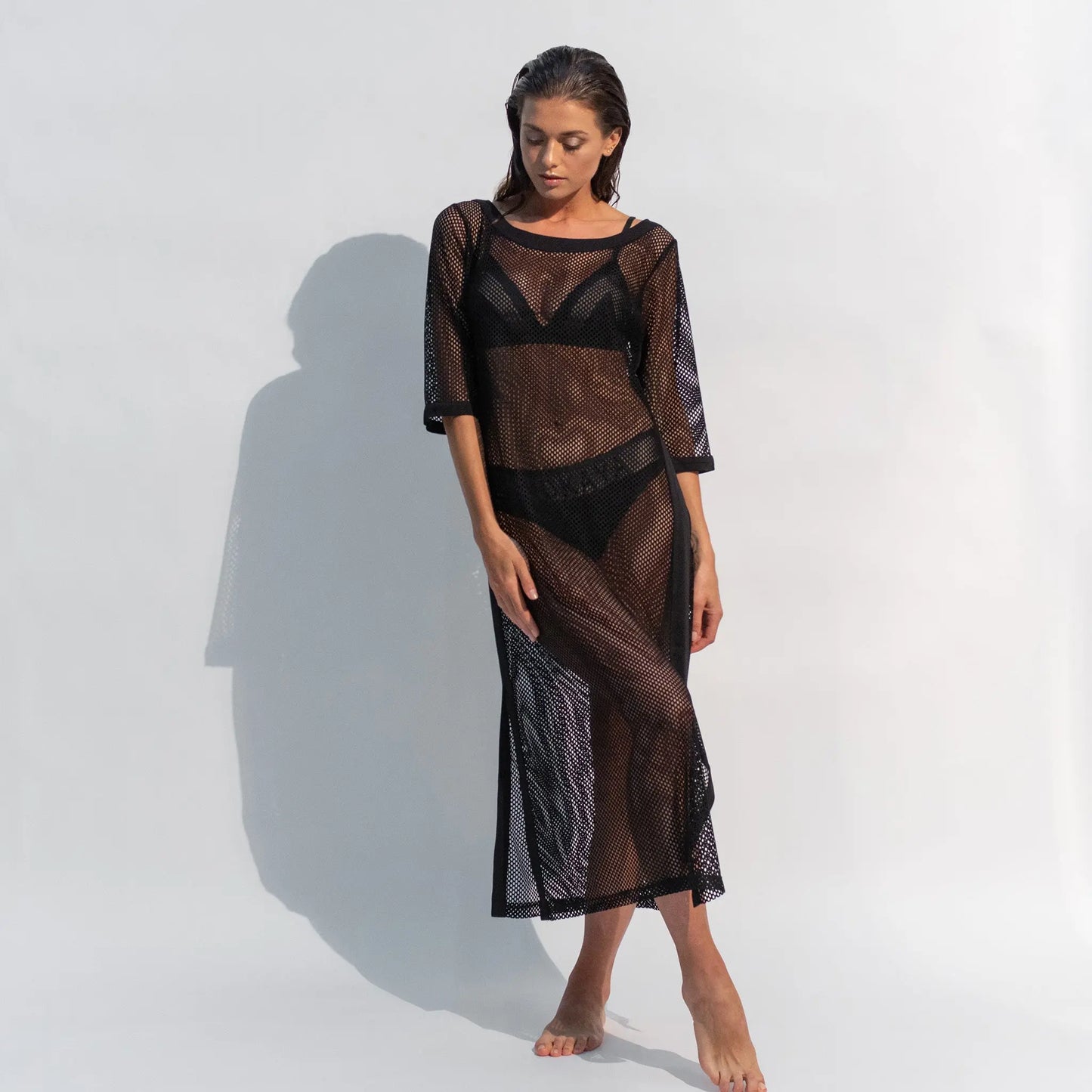 Daring Net Dress Black NOKAYA