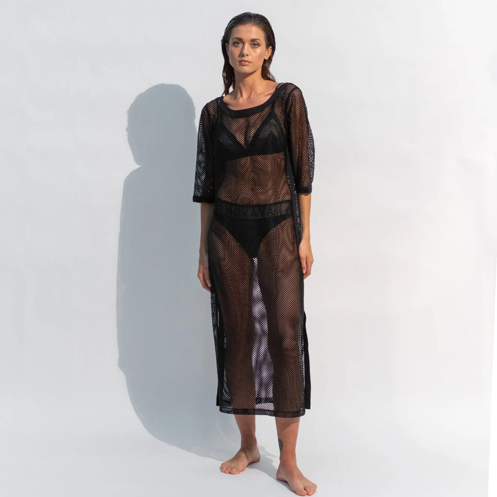 Daring Net Dress Black NOKAYA
