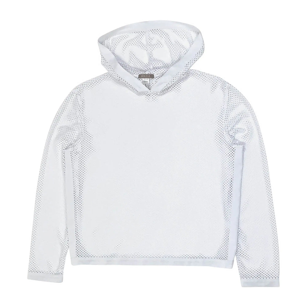 Daring Net Hoodie White NOKAYA