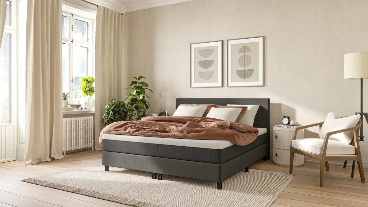 Dark Grey Deluxe Hotel Bed