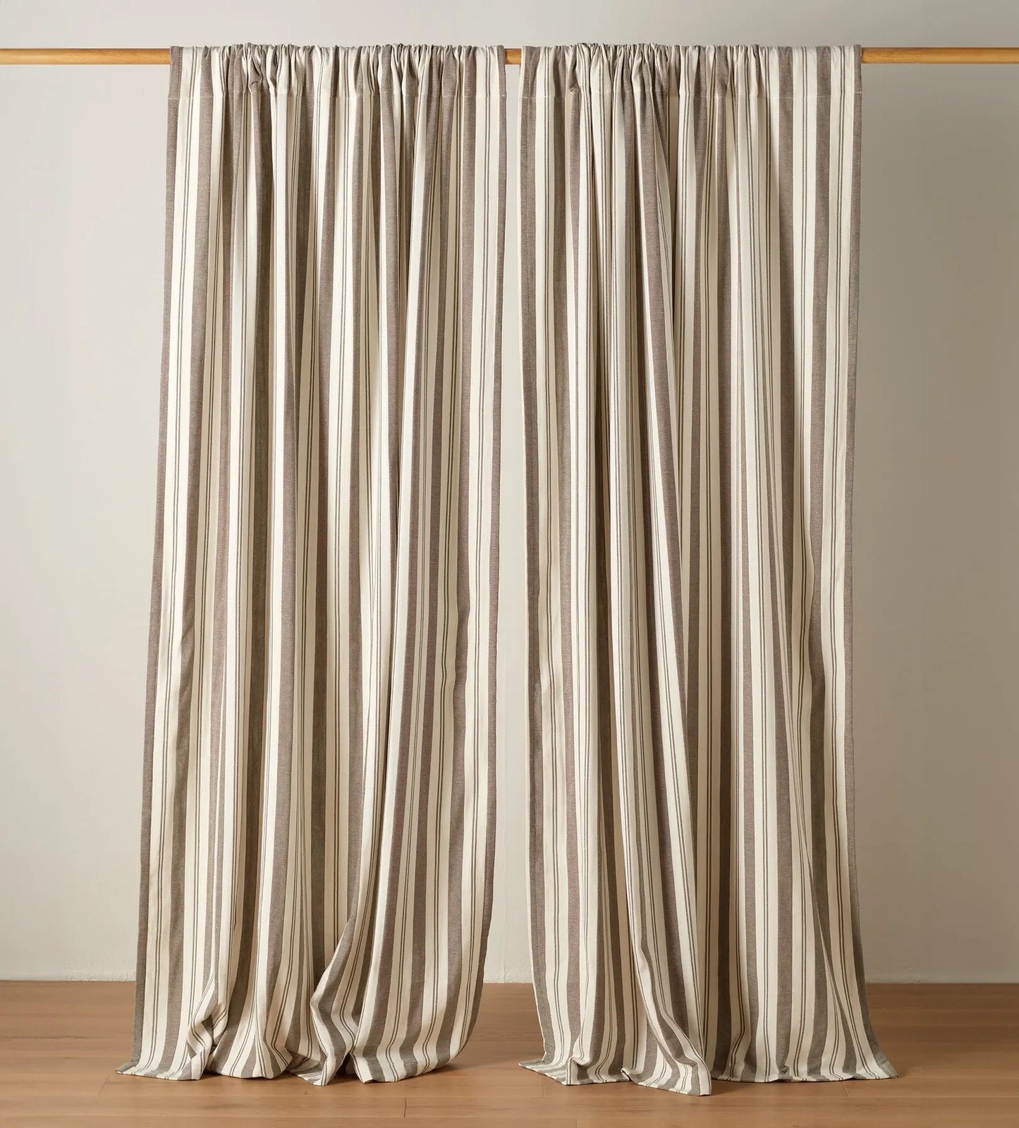 Dark Olive Isaac 100% Cotton Loop Top Curtain The Secret Linen Store