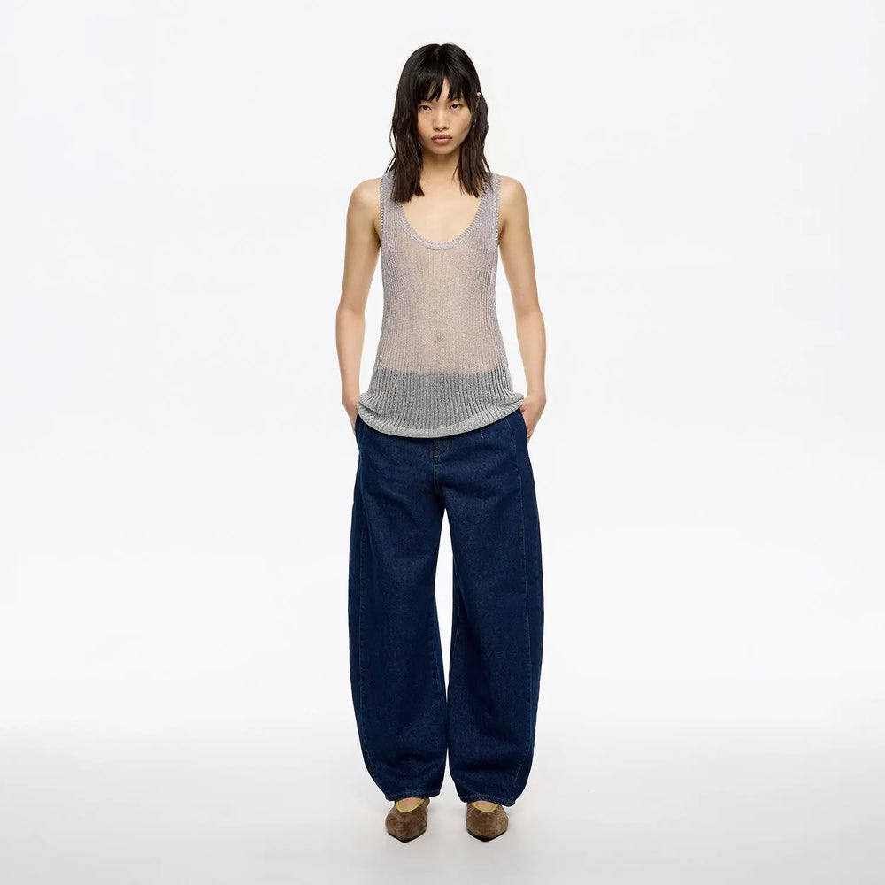 Dark blue buckled denim jeans Bimba y Lola UK
