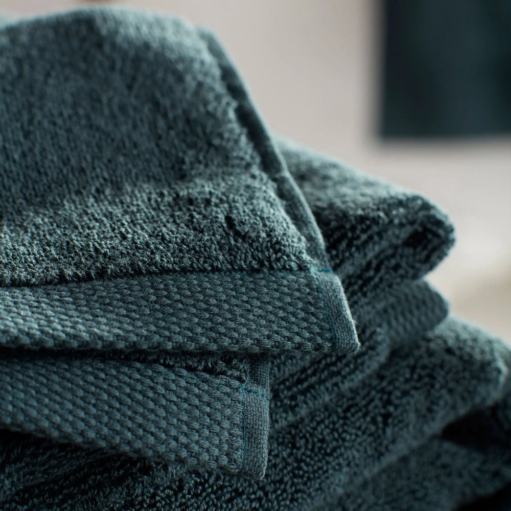 Darkest Spruce Luxury Organic 100% Cotton Towels The Secret Linen Store