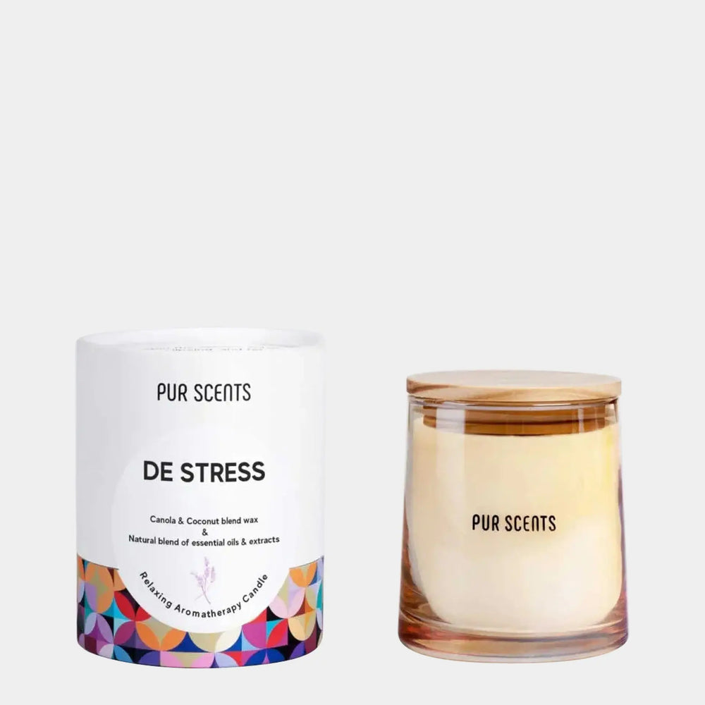 De Stress Aromatherapy Scented Candle Purscents