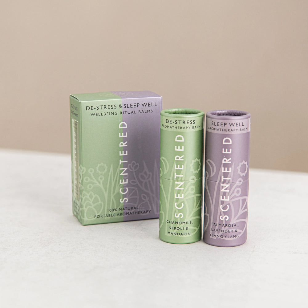 De-stress & Sleep Well Aromatherapy Balm Duo Scentered