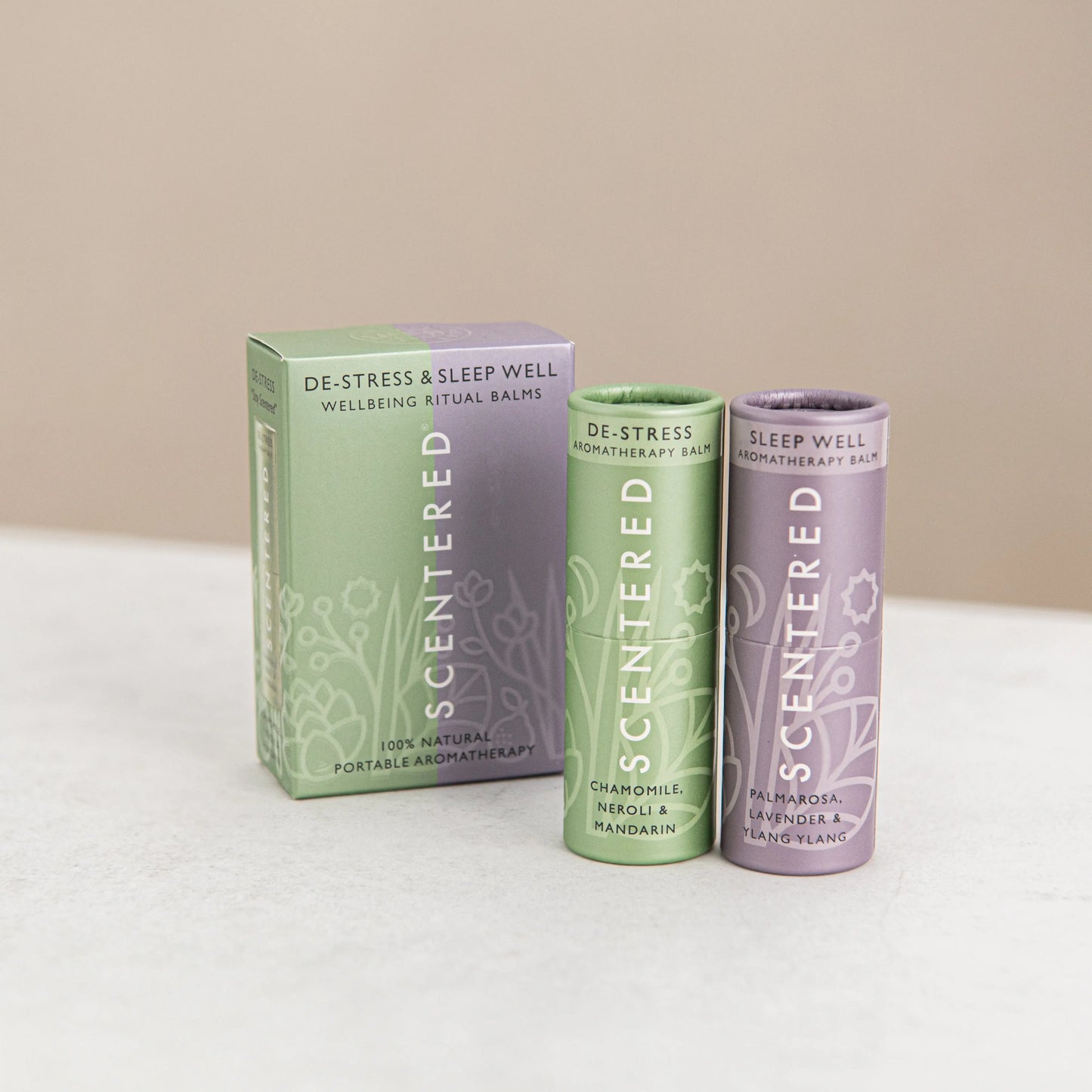 De-stress & Sleep Well Aromatherapy Balm Duo Scentered