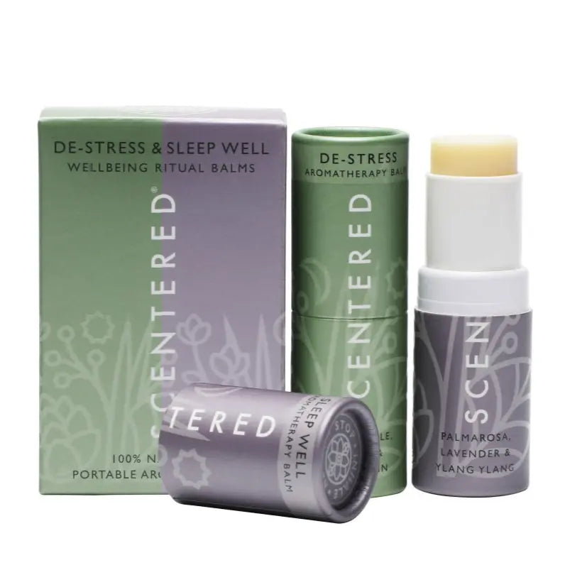 De-stress & Sleep Well Aromatherapy Balm Duo Scentered