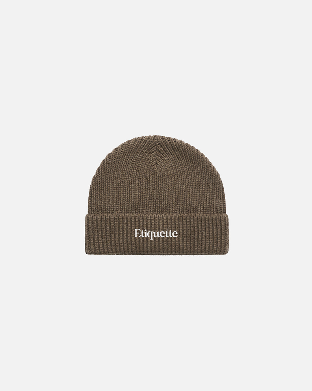 Ribbed Beanie - Walnut Etiquette
