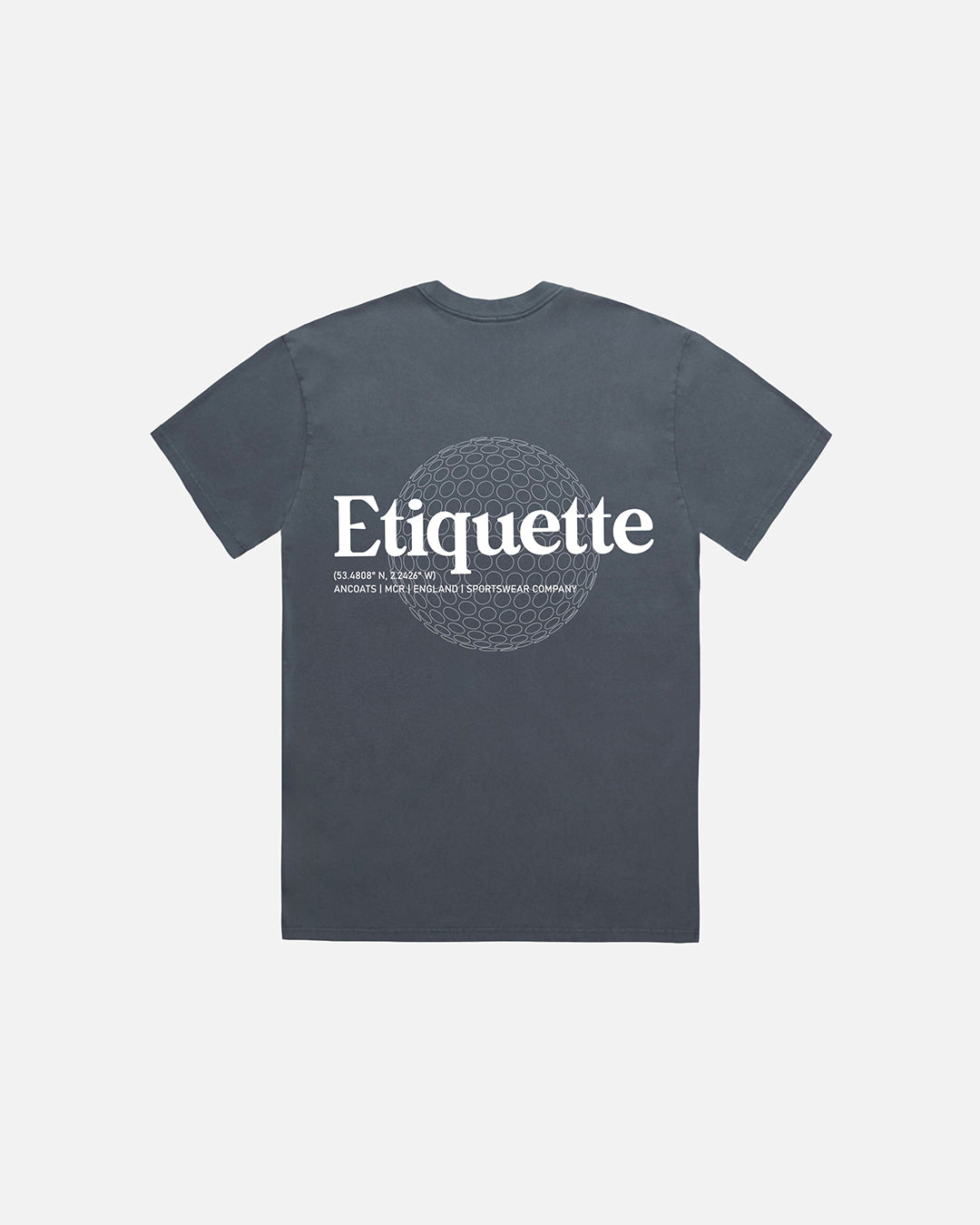 Sphere Tee - Faded Indigo Etiquette