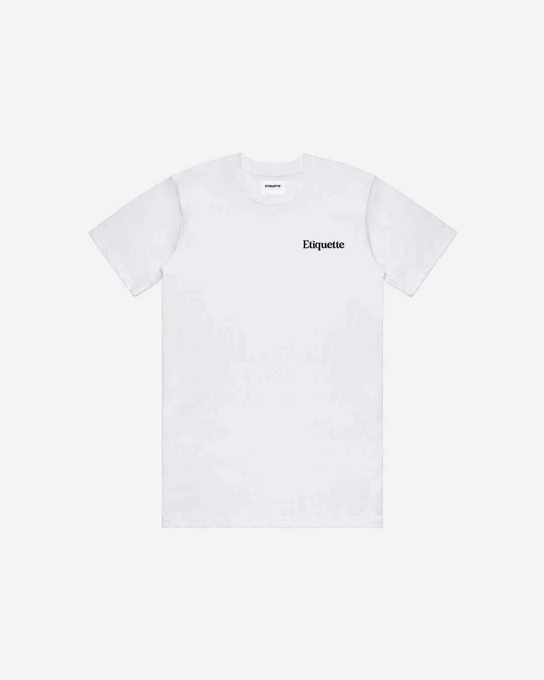 Pure Organic Cotton Classic Tee - White Etiquette