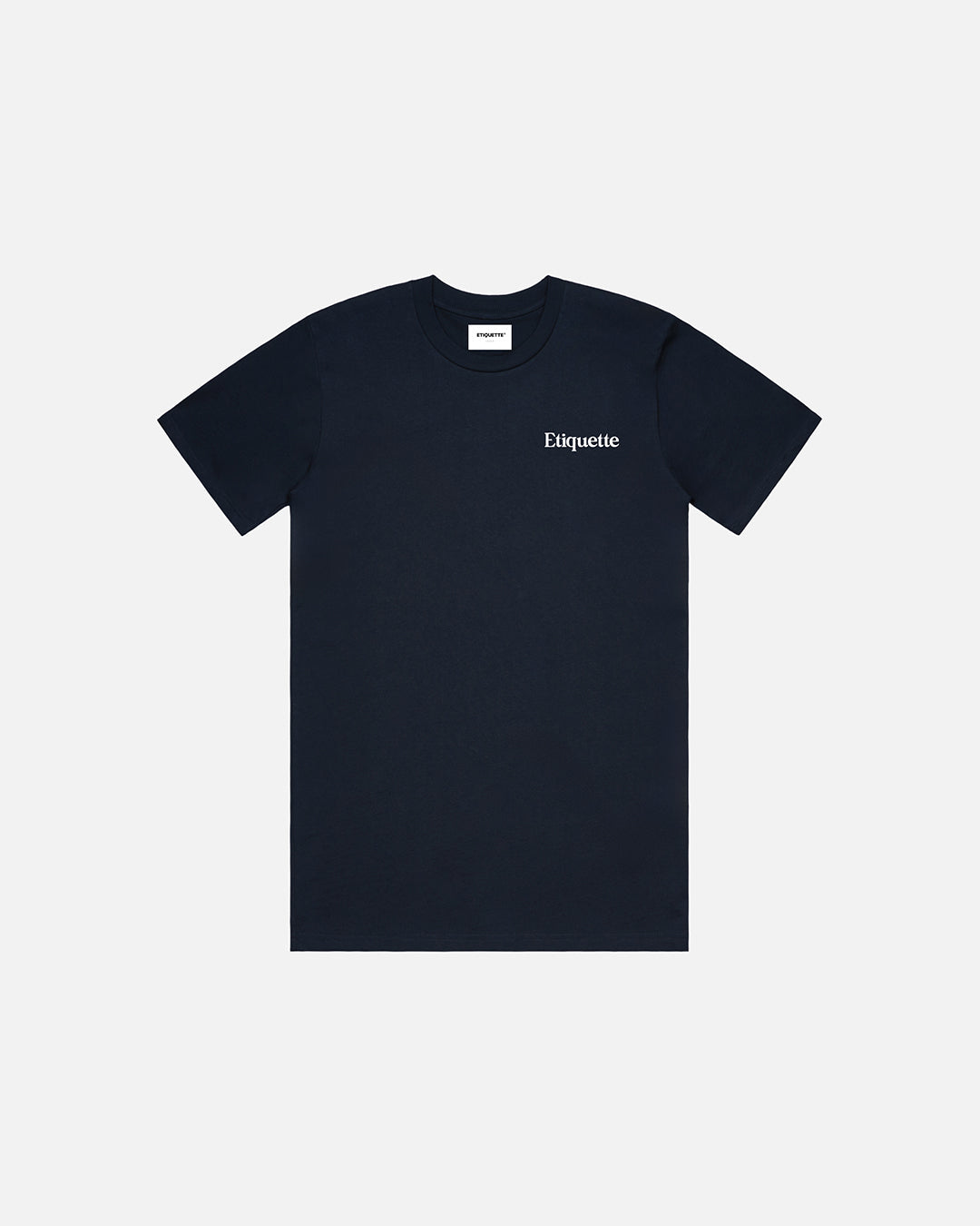 Pure Organic Cotton Classic Tee - Navy Etiquette