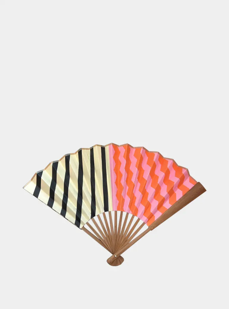 Deconstructed Hand Held Fan in Bamboo Casa Rolio