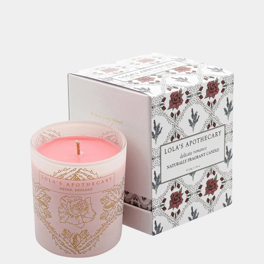 Delicate Romance Naturally Fragrant Candle Lola's Apothecary