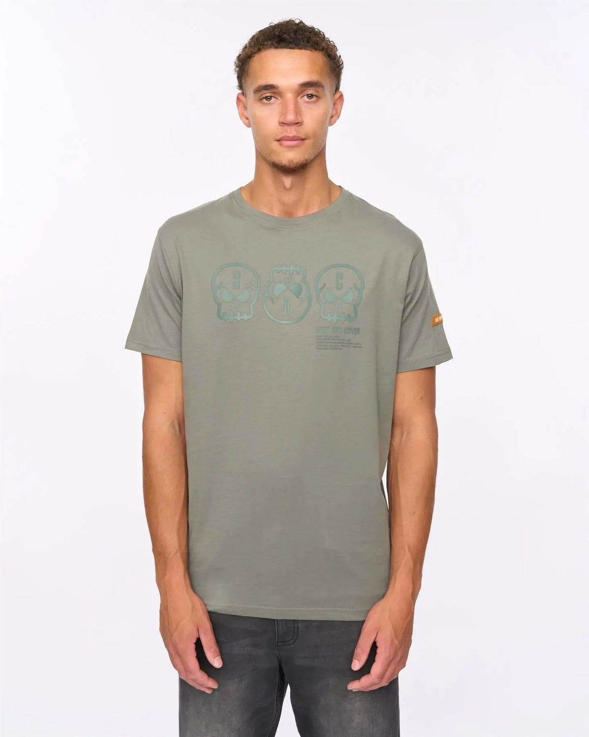 Deltamans T-Shirt Dark Olive Duck and Cover