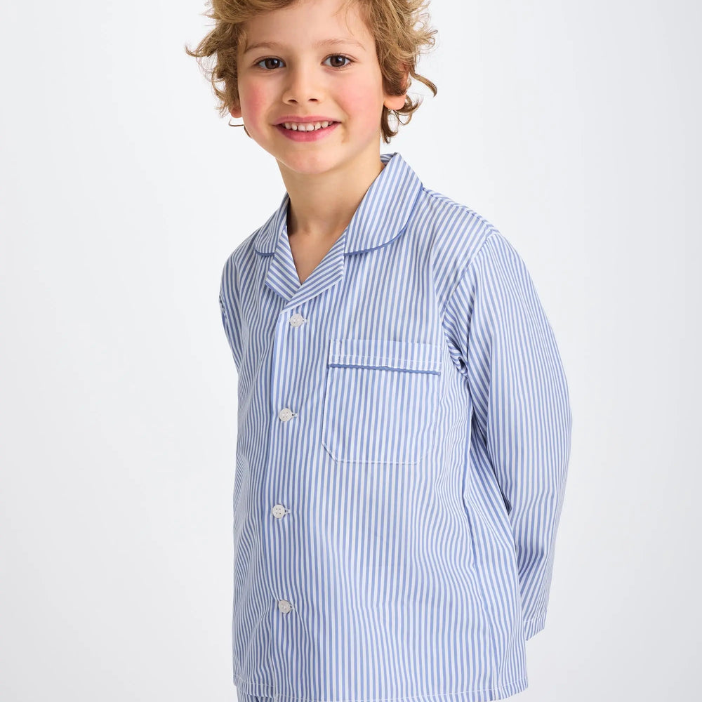 Derek Rose Kids' Pyjamas James Cotton Blue Derek Rose