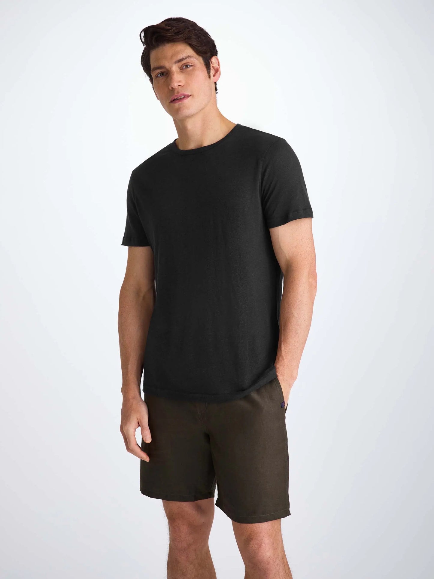 Derek Rose Men's T-Shirt Jordan Linen Black Derek Rose