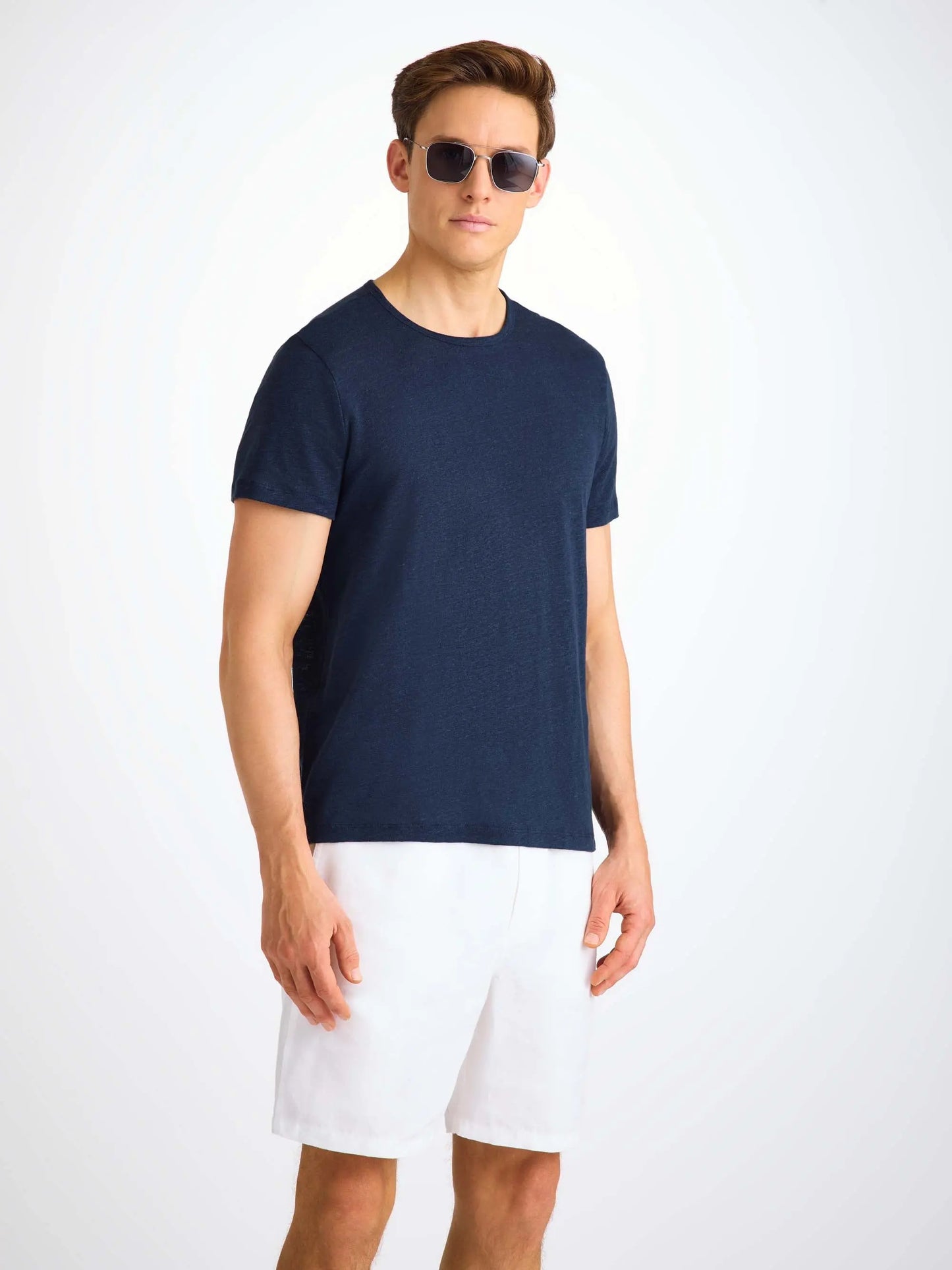 Derek Rose Men's T-Shirt Jordan Linen Navy Derek Rose