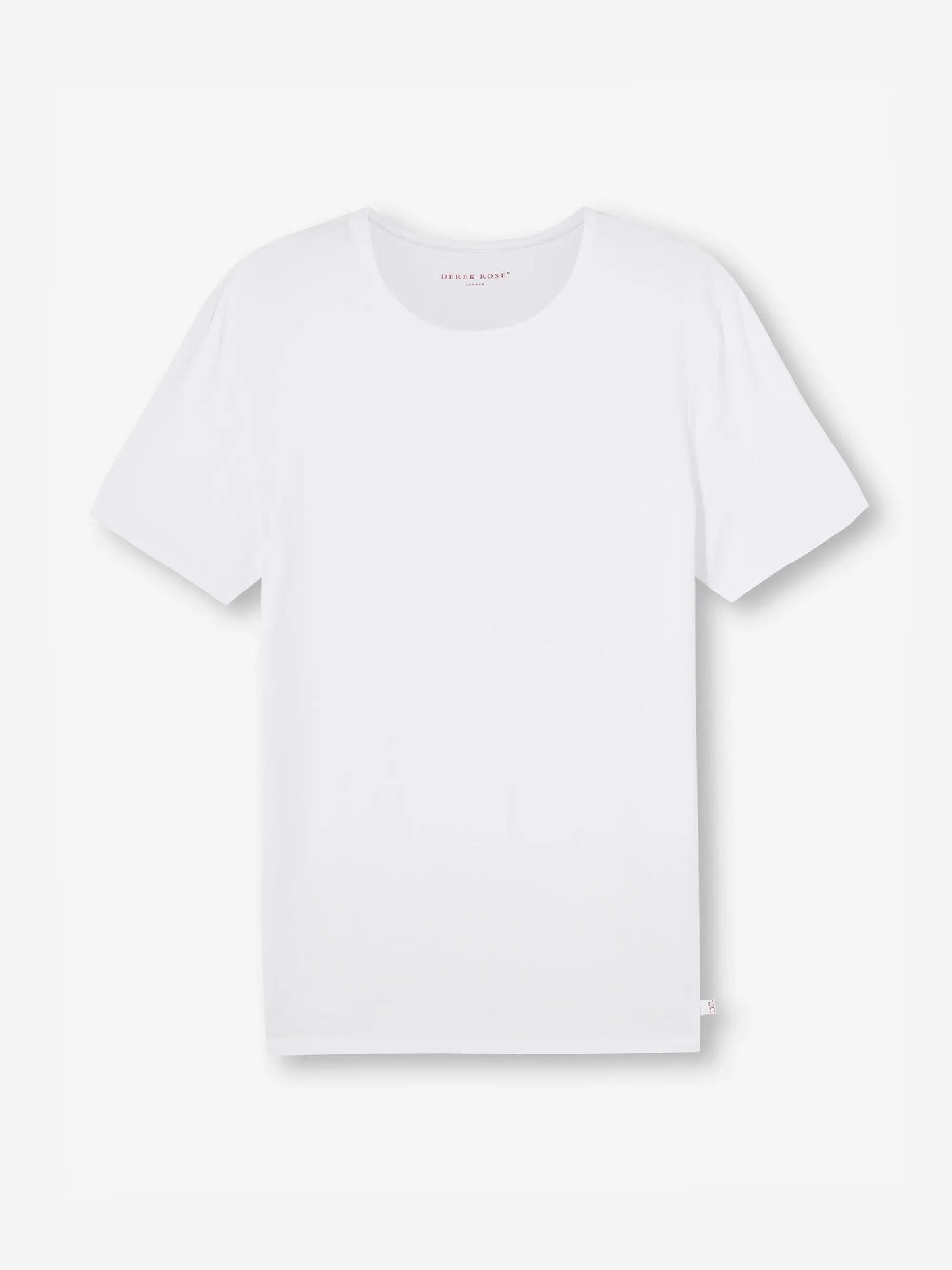 Derek Rose Men's Underwear T-Shirt Alex Micro Modal Stretch White Derek Rose