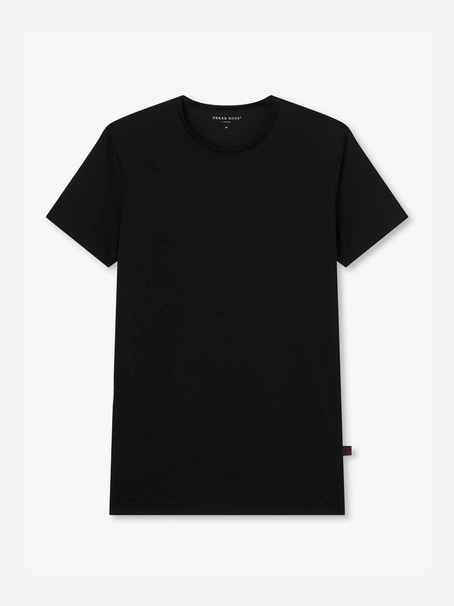 Derek Rose Men's Underwear T-Shirt Jack Pima Cotton Stretch Black Derek Rose
