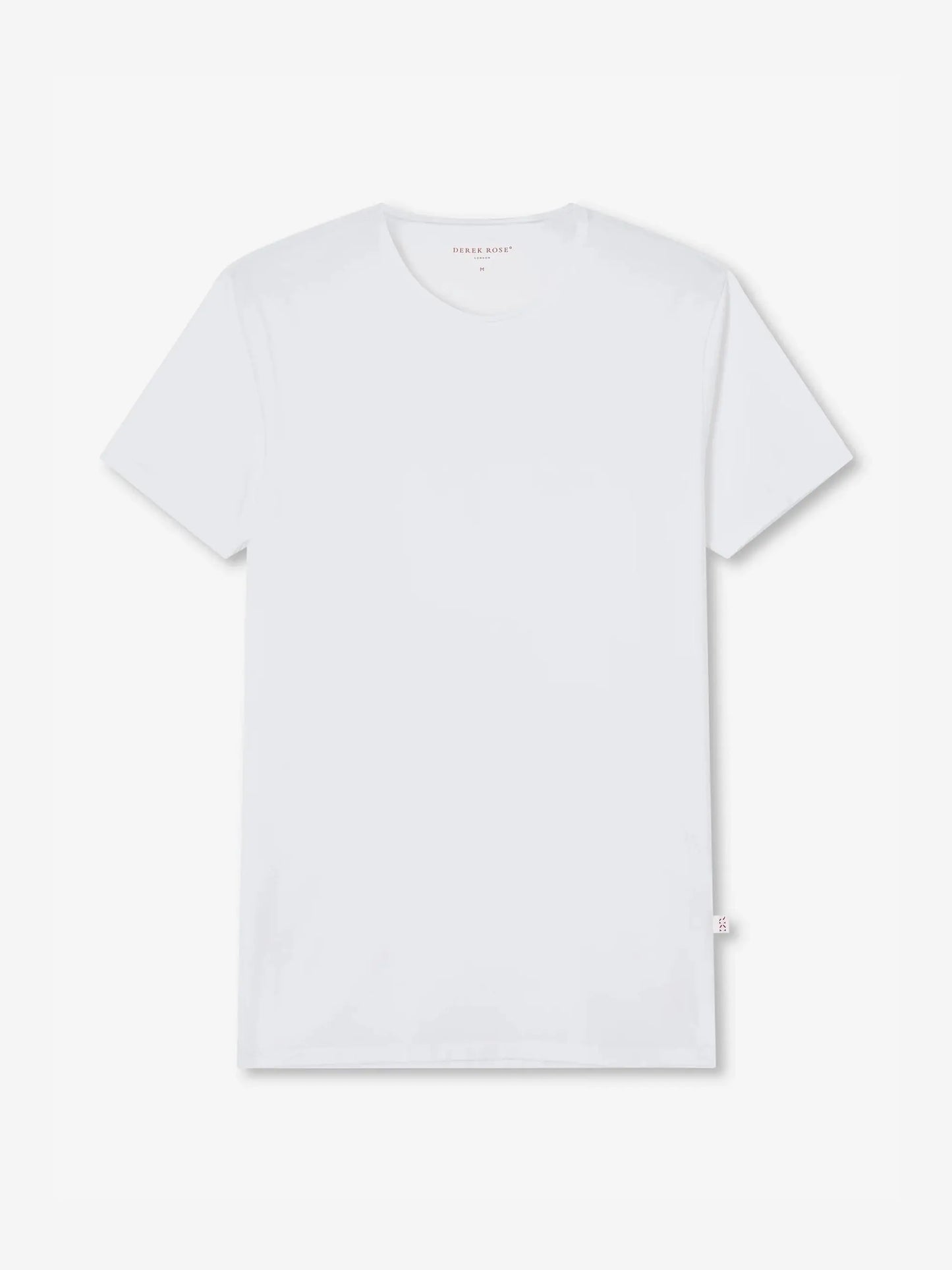 Derek Rose Men's Underwear T-Shirt Jack Pima Cotton Stretch White Derek Rose