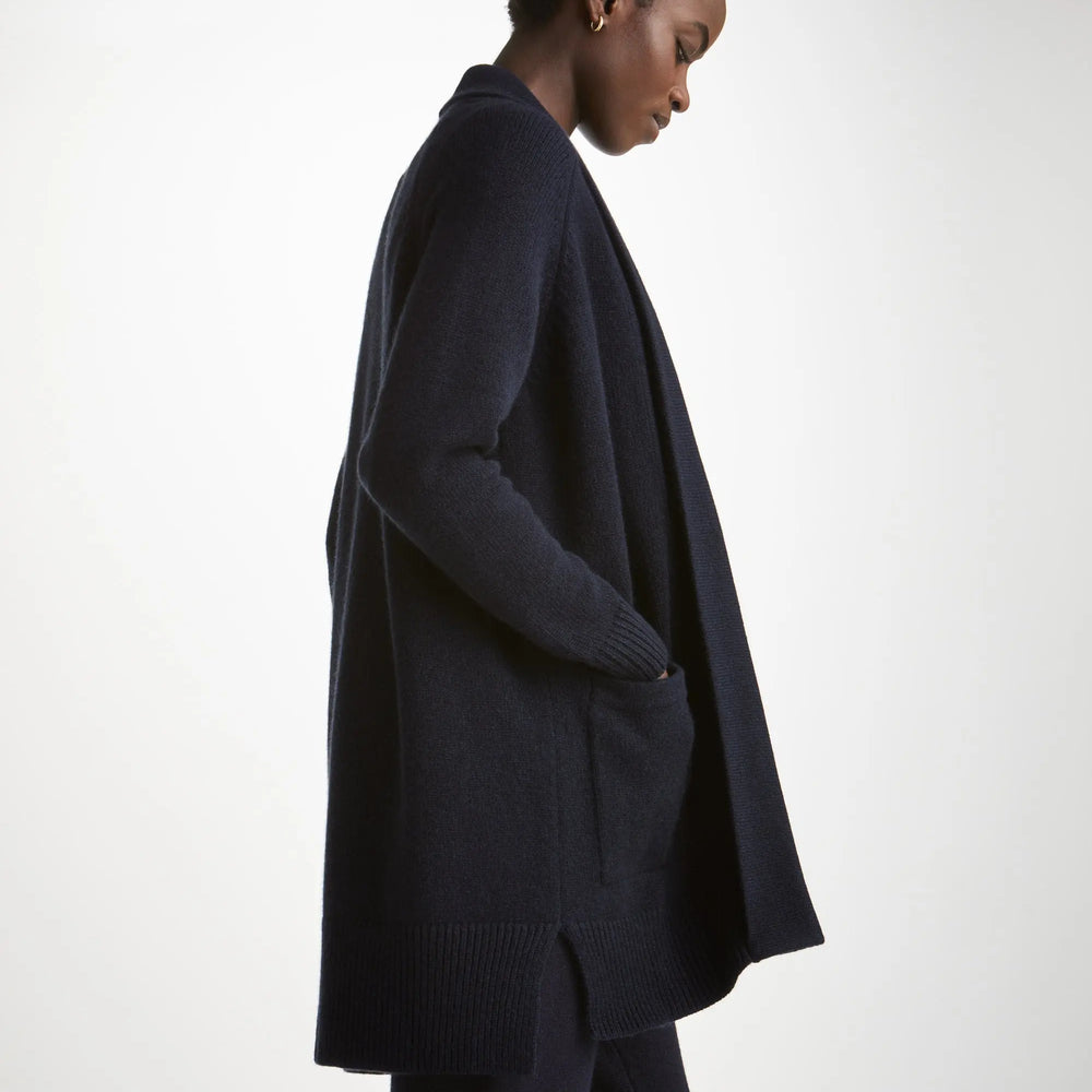 Derek Rose Women's Cardigan Nina Cashmere Navy Derek Rose
