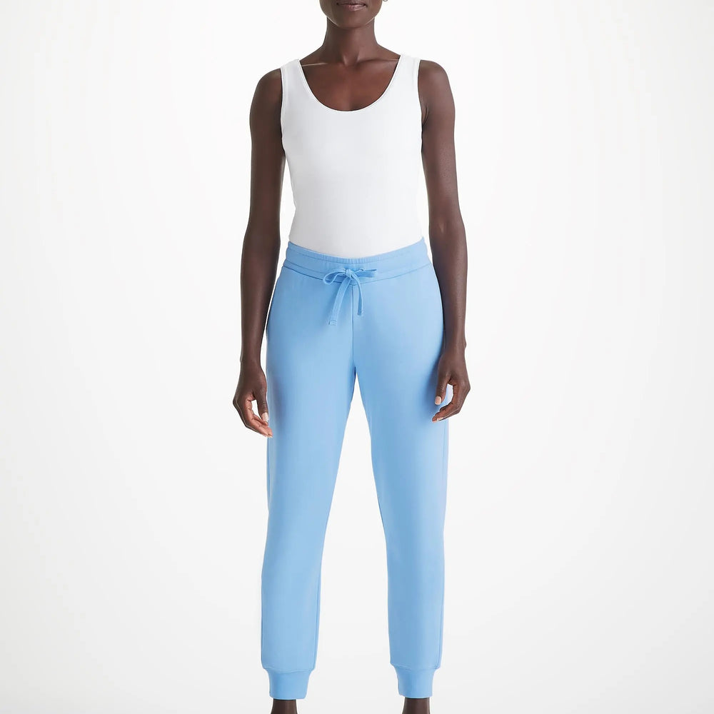 Derek Rose Women's Sweatpants Quinn Cotton Modal Cornflower Blue Derek Rose