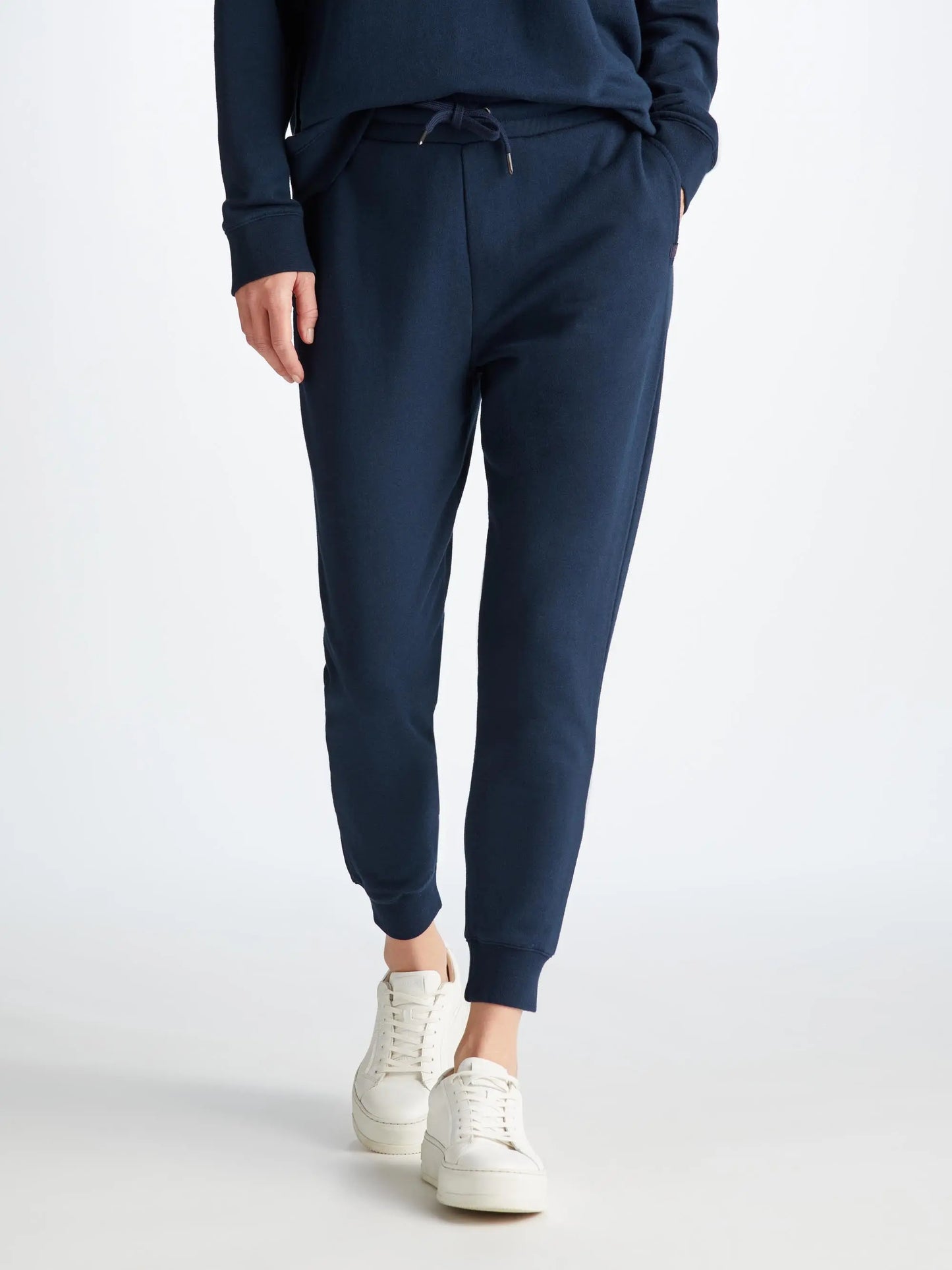 Derek Rose Women's Sweatpants Quinn Cotton Modal Navy Derek Rose