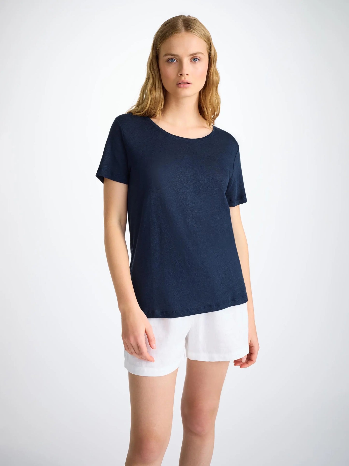 Derek Rose Women's T-Shirt Jordan Linen Navy Derek Rose