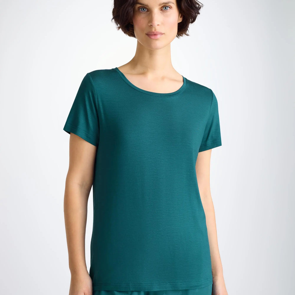 Derek Rose Women's T-Shirt Lara Micro Modal Stretch Jungle Green Derek Rose